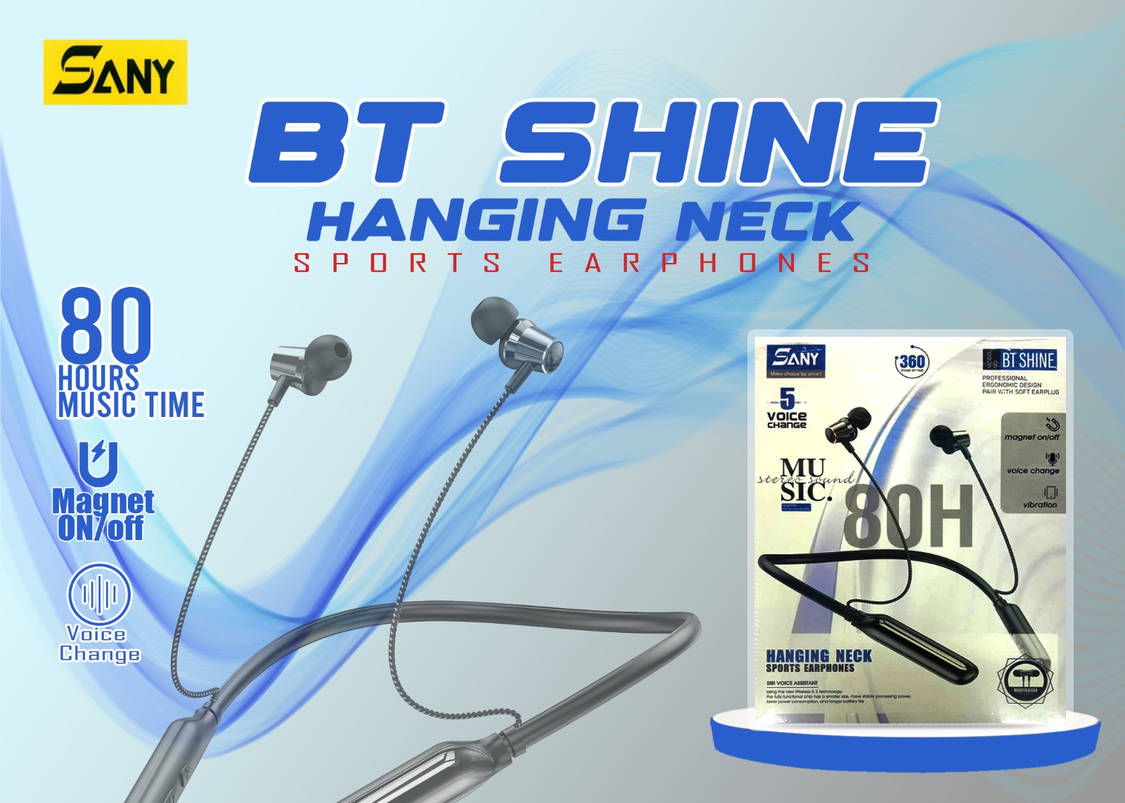 Neackband 80Hour BT Shine 